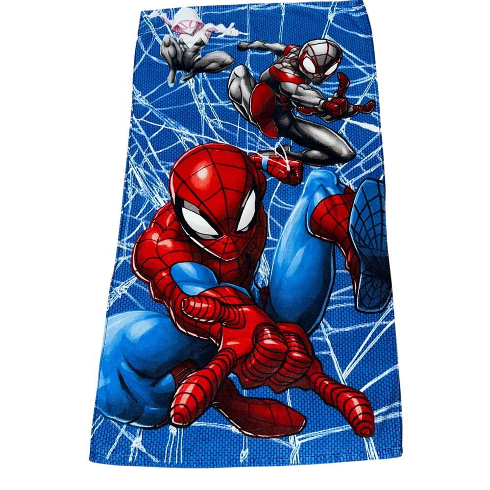 Lot 2 Disney Marvel Spiderman Beach Towel Kids Bath Towel Soft Cotton Blend
